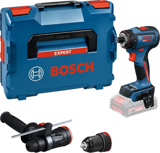 Bosch EXSR18V-90FC akku-boremaskinesæt med kuffert.